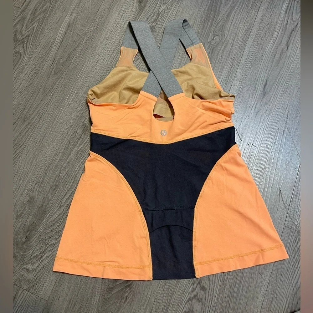 Lululemon Orange athletic tank